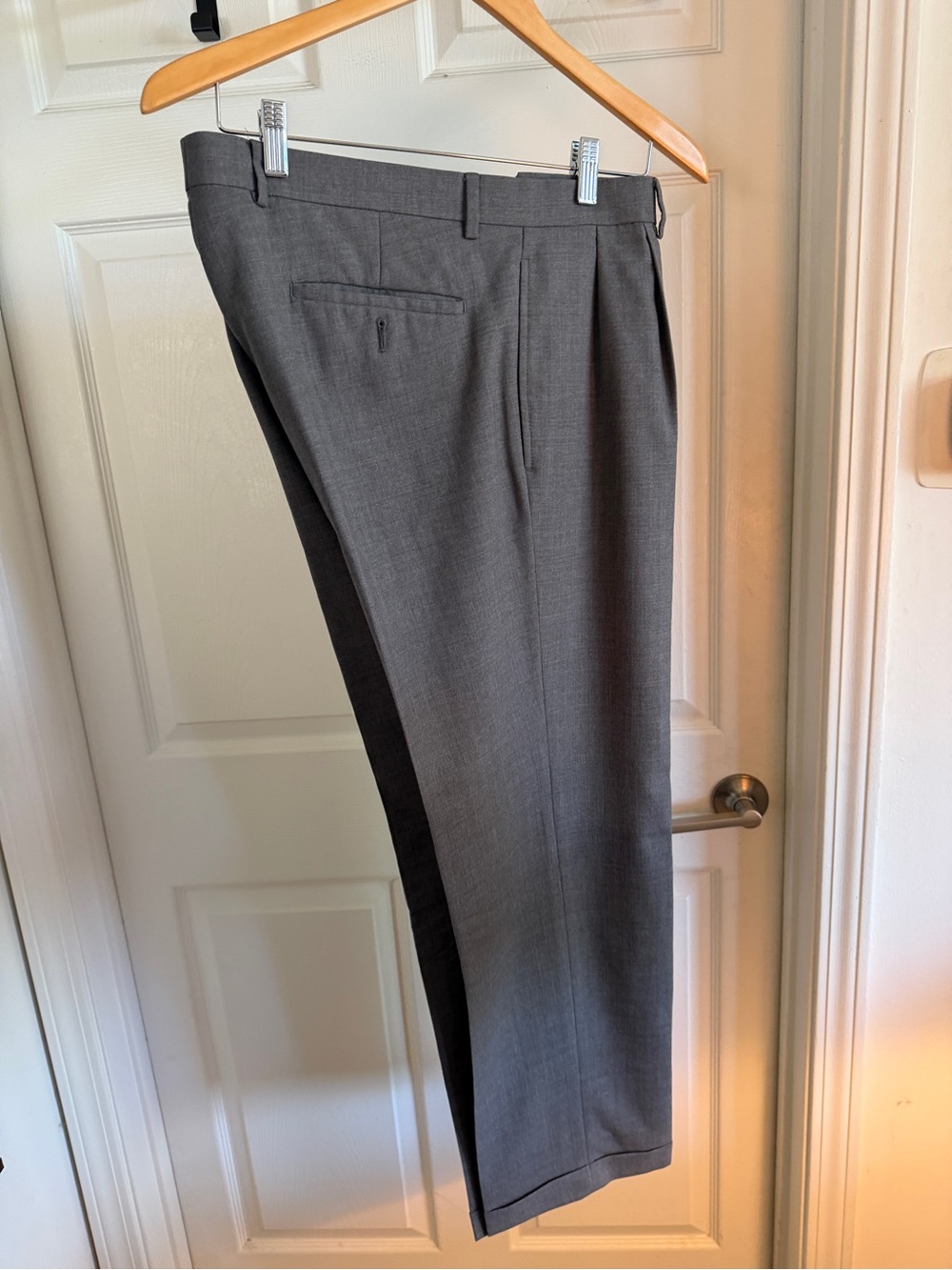 Lauren Ralph Lauren Men’s Grey Dress Pants 34x32 Cuffed Hem